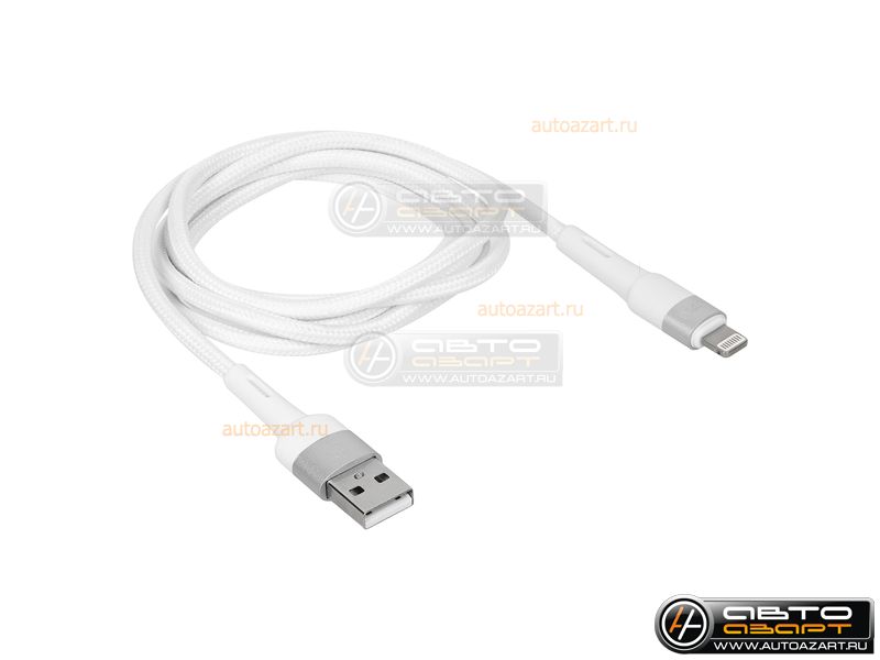 Кабель USB- Lightning  нейлон ,1.2м TFN-С-ENV -AL1MWH белый купить с доставкой, автозвук, pride, amp, ural, bulava, armada, headshot, focal, morel, ural molot