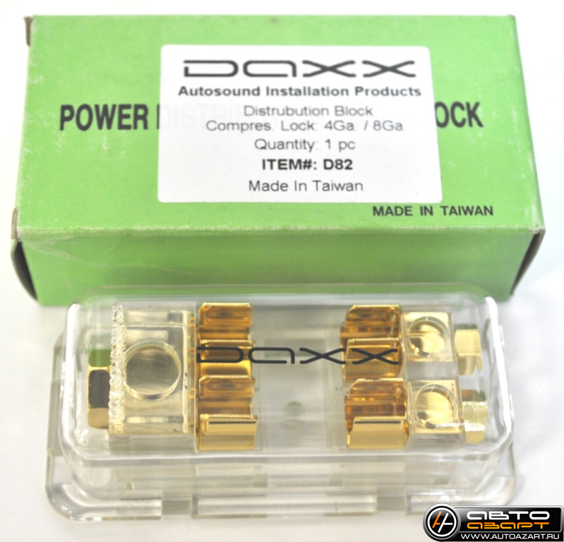 DAXX D82 (распредилитель питания 1x4ga, 2x8ga ) купить с доставкой, автозвук, pride, amp, ural, bulava, armada, headshot, focal, morel, ural molot