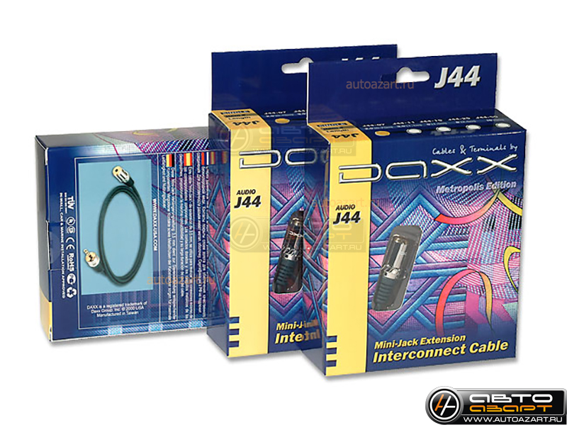 DAXX J44-07 Mini Jack 3,5 mm - (папа-мама, удлинитель) - 0.75м купить с доставкой, автозвук, pride, amp, ural, bulava, armada, headshot, focal, morel, ural molot
