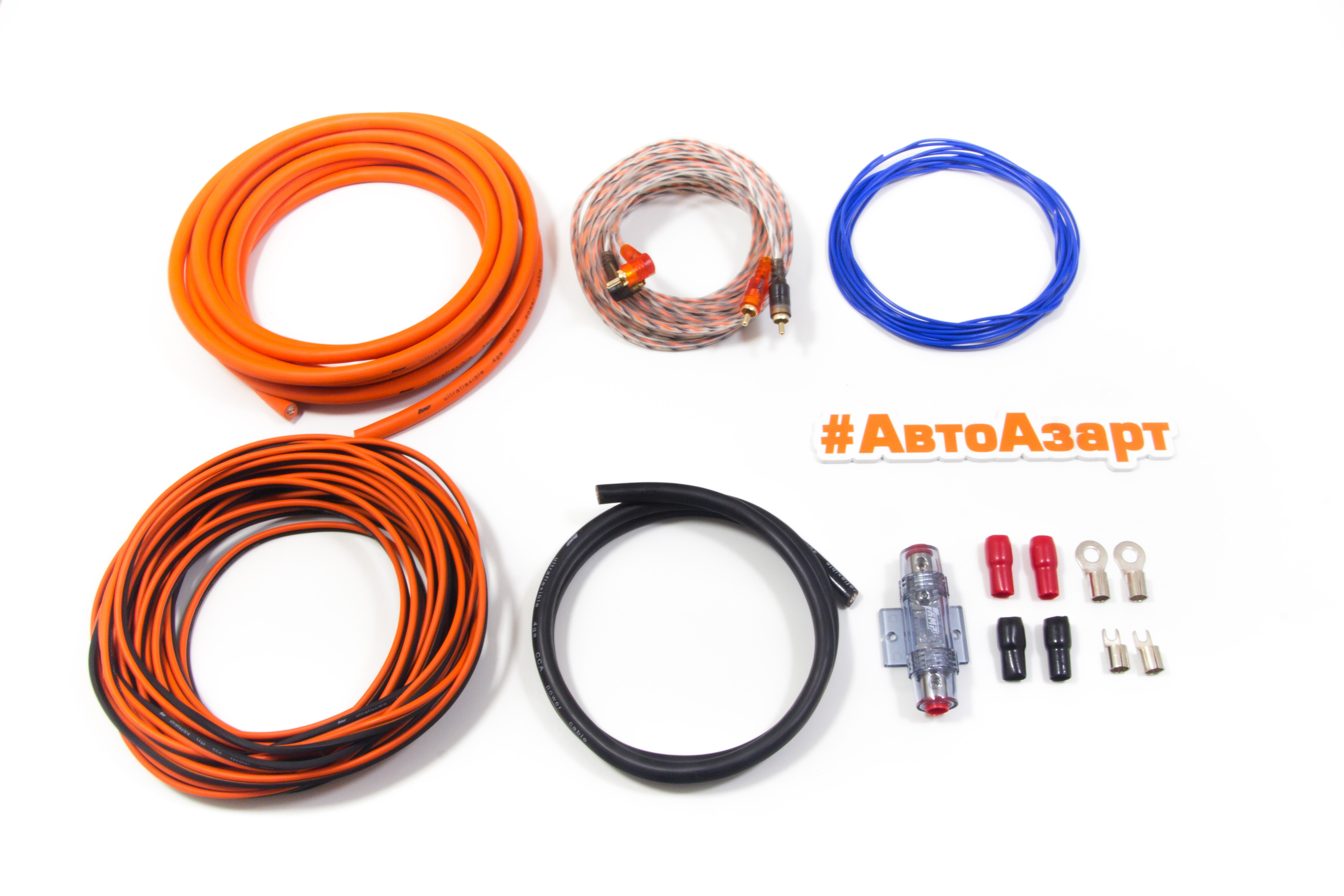 Провода комплект AMP 2.04 (CCA) для 2х канального усилителя купить с доставкой, автозвук, pride, amp, ural, bulava, armada, headshot, focal, morel, ural molot