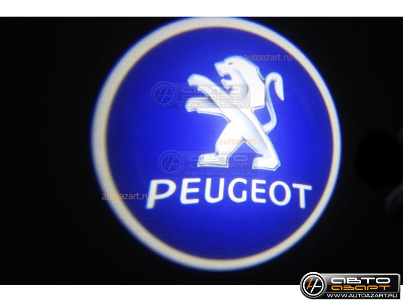 Лазерная проекция логотипа для установки в дверь авто 030 PEUGEOT купить с доставкой, автозвук, pride, amp, ural, bulava, armada, headshot, focal, morel, ural molot