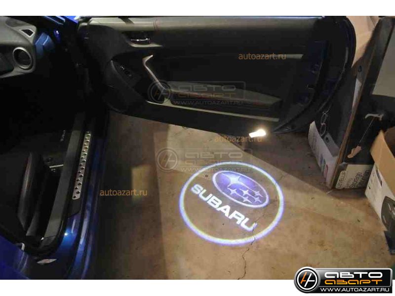 Лазерная проекция логотипа для установки в дверь авто 018 SUBARU купить с доставкой, автозвук, pride, amp, ural, bulava, armada, headshot, focal, morel, ural molot
