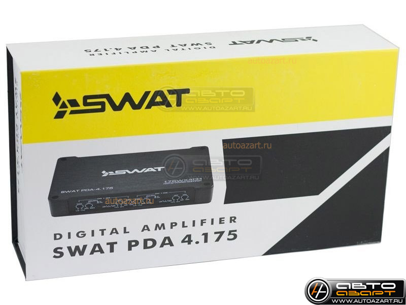 Усилитель SWAT PDA-4.175 купить с доставкой, автозвук, pride, amp, ural, bulava, armada, headshot, focal, morel, ural molot