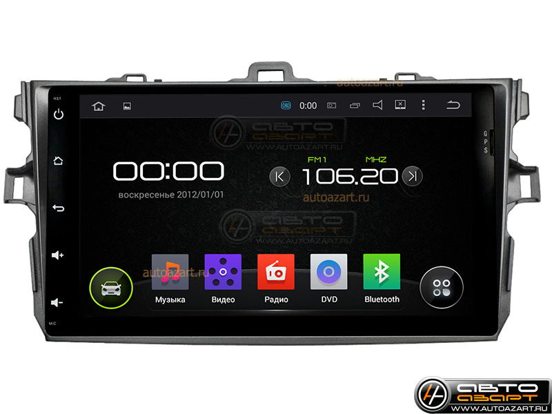 Головное устройство для Toyota Corolla 06-11 (INCAR AHR-2234) Android 5.1. купить с доставкой, автозвук, pride, amp, ural, bulava, armada, headshot, focal, morel, ural molot