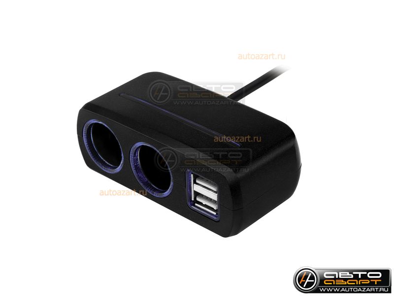 Neoline SL-211 Разветвитель на 2 розетки 1 USB c кабелем купить с доставкой, автозвук, pride, amp, ural, bulava, armada, headshot, focal, morel, ural molot