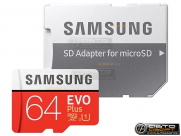Карта памяти micro SDXC 64Gb Samsung Class10 EVO Plus U1 FHD R/W 100/20 MB/s +Адаптер купить с доставкой, автозвук, pride, amp, ural, bulava, armada, headshot, focal, morel, ural molot