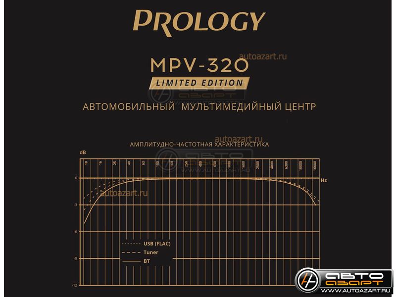 Ресивер-Мультимедиа USB Prology MPV-320 2din купить с доставкой, автозвук, pride, amp, ural, bulava, armada, headshot, focal, morel, ural molot