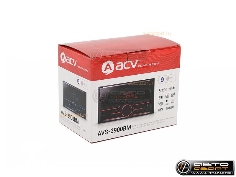 Ресивер-USB ACV AVS-2900BM 2Din  (ВТ/2Way) купить с доставкой, автозвук, pride, amp, ural, bulava, armada, headshot, focal, morel, ural molot