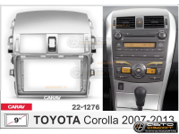 Рамка переходная Toyota Corolla 2006-2013 | MFB-9" | silver с воздуховодом | Carav 22-1276 купить с доставкой, автозвук, pride, amp, ural, bulava, armada, headshot, focal, morel, ural molot