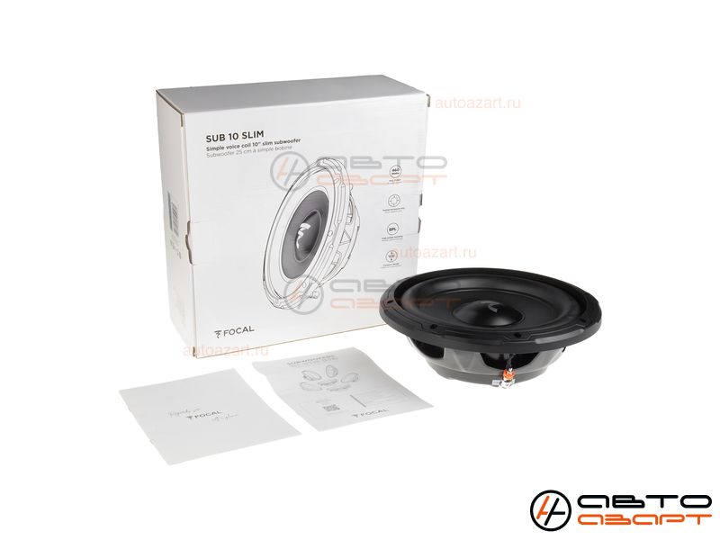 Сабвуфер FOCAL SUB10SLIM | 4 Ом | RMS 230Вт купить с доставкой, автозвук, pride, amp, ural, bulava, armada, headshot, focal, morel, ural molot
