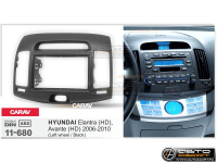 Рамка переходная Hyundai Avante 2006-2010 | Elantra 2006-2011 | 2Din черная | Carav 11-680 купить с доставкой, автозвук, pride, amp, ural, bulava, armada, headshot, focal, morel, ural molot