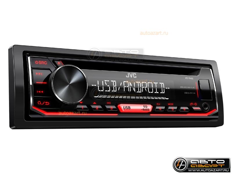 Ресивер-CD JVC KD-R492M купить с доставкой, автозвук, pride, amp, ural, bulava, armada, headshot, focal, morel, ural molot