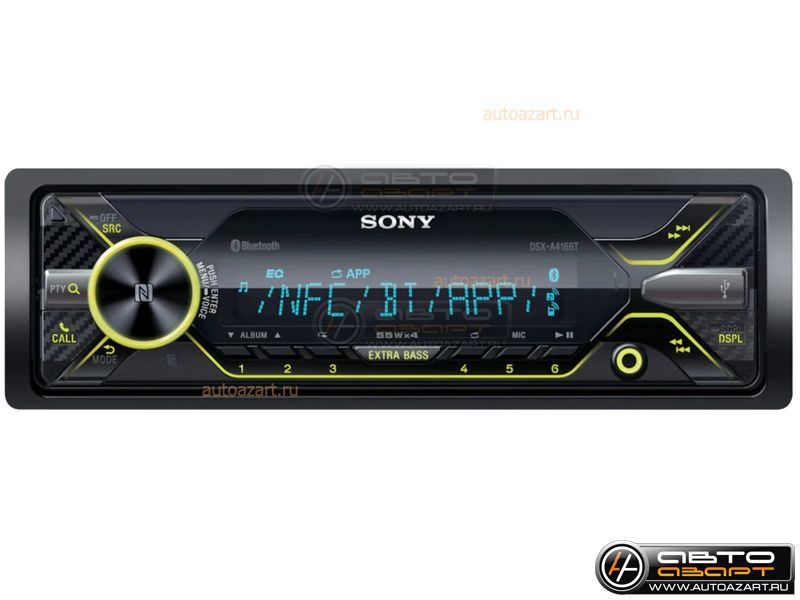 Ресивер-USB Sony DSX-A416BT купить с доставкой, автозвук, pride, amp, ural, bulava, armada, headshot, focal, morel, ural molot