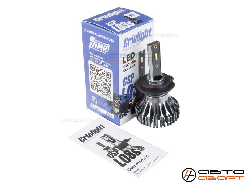 Светодиод головного света AMP/Criolight CSP L03s H7 ШТ купить с доставкой, автозвук, pride, amp, ural, bulava, armada, headshot, focal, morel, ural molot