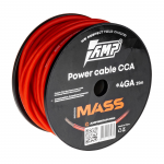 Провод силовой AMP MASS 4Ga CCA Extremely flexible Красный алюминий купить с доставкой, автозвук, pride, amp, ural, bulava, armada, headshot, focal, morel, ural molot