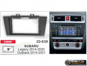 Рамка переходная Subaru Legacy 2014-2020 | Outback 2014-2021 | MFB-9" | Carav 22-638 купить с доставкой, автозвук, pride, amp, ural, bulava, armada, headshot, focal, morel, ural molot
