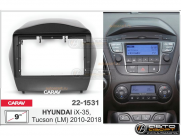 Рамка переходная Hyundai ix35 2010-2015 | Tucson 2009-2015 | MFB-9" | Carav 22-1531 купить с доставкой, автозвук, pride, amp, ural, bulava, armada, headshot, focal, morel, ural molot