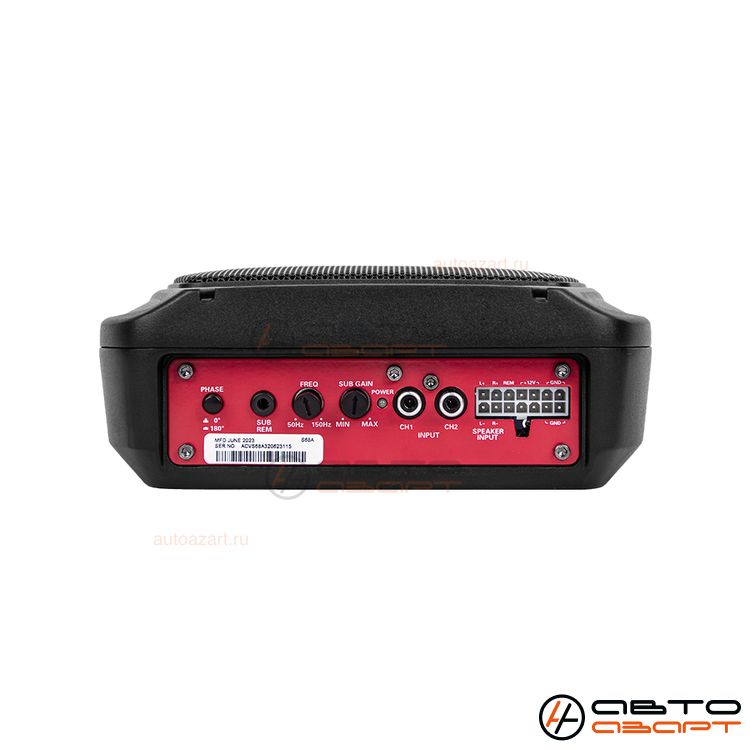 Сабвуфер корпусной активный ACV S68A | 6*8" | RMS 140W | BassBoost | ПОД СИДЕНЬЕ купить с доставкой, автозвук, pride, amp, ural, bulava, armada, headshot, focal, morel, ural molot