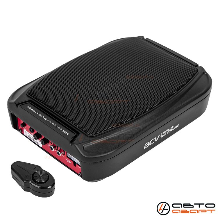 Сабвуфер корпусной активный ACV S68A | 6*8" | RMS 140W | BassBoost | ПОД СИДЕНЬЕ купить с доставкой, автозвук, pride, amp, ural, bulava, armada, headshot, focal, morel, ural molot