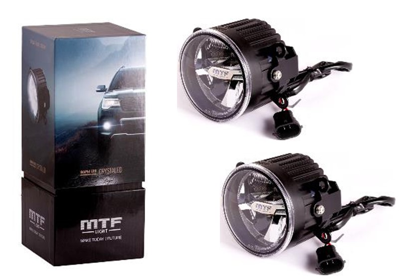 Фары противотуманные светодиодные MTF Light серия CRYSTALED в ПТФ универсальный кронштейн 12-24В, 28Вт, 5500К, 2000лм, ЕСЕ сертификат, 2шт. | FL28W| купить с доставкой, автозвук, pride, amp, ural, bulava, armada, headshot, focal, morel, ural molot