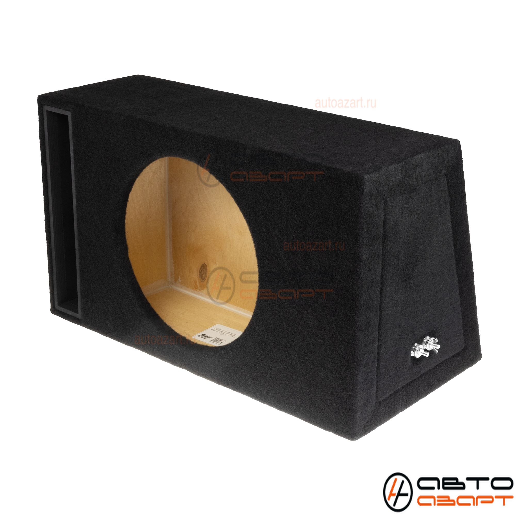 Корпус для сабвуфера AMP 12" | ЩЕЛЬ ФРОНТАЛЬНАЯ | 43л | 37Гц | B12-1.F18-1.C-BK.V.S.СКОС купить с доставкой, автозвук, pride, amp, ural, bulava, armada, headshot, focal, morel, ural molot
