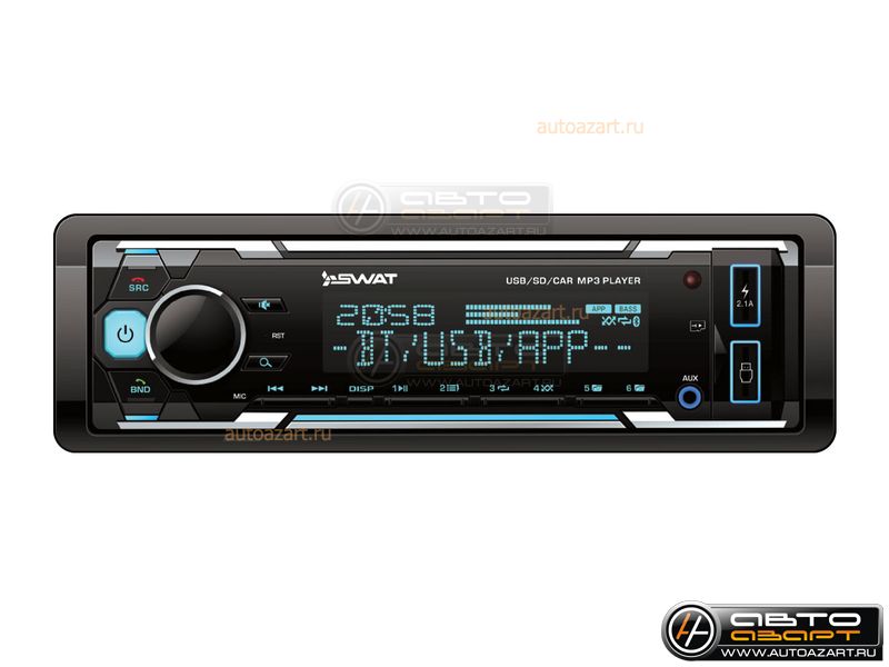 Ресивер-USB Swat WX-2102UB  | 2USB | 4x50 | BT | 3-RCA купить с доставкой, автозвук, pride, amp, ural, bulava, armada, headshot, focal, morel, ural molot