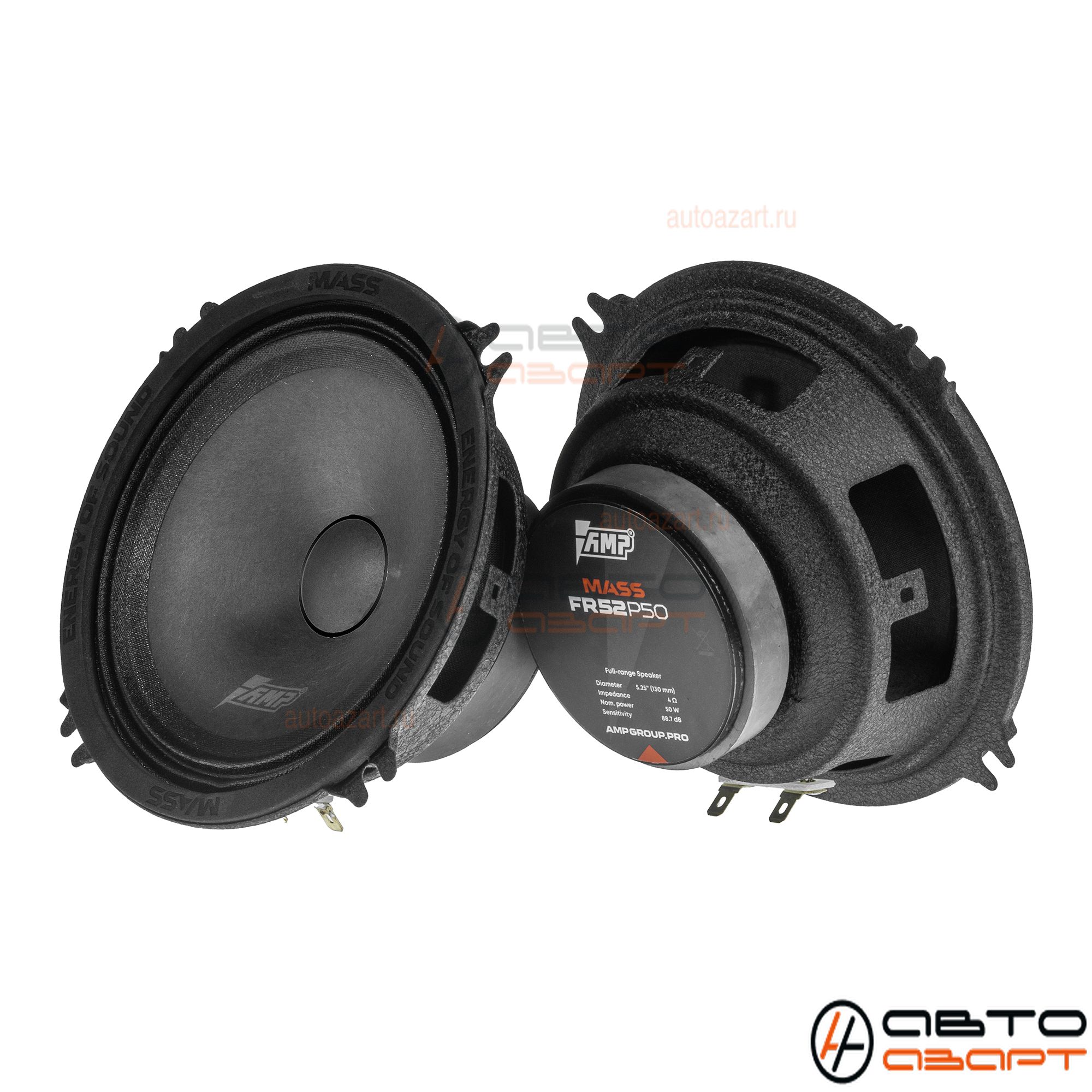 Акустика эстрадная AMP MASS FR52P50 (4ом) широкополосная купить с доставкой, автозвук, pride, amp, ural, bulava, armada, headshot, focal, morel, ural molot