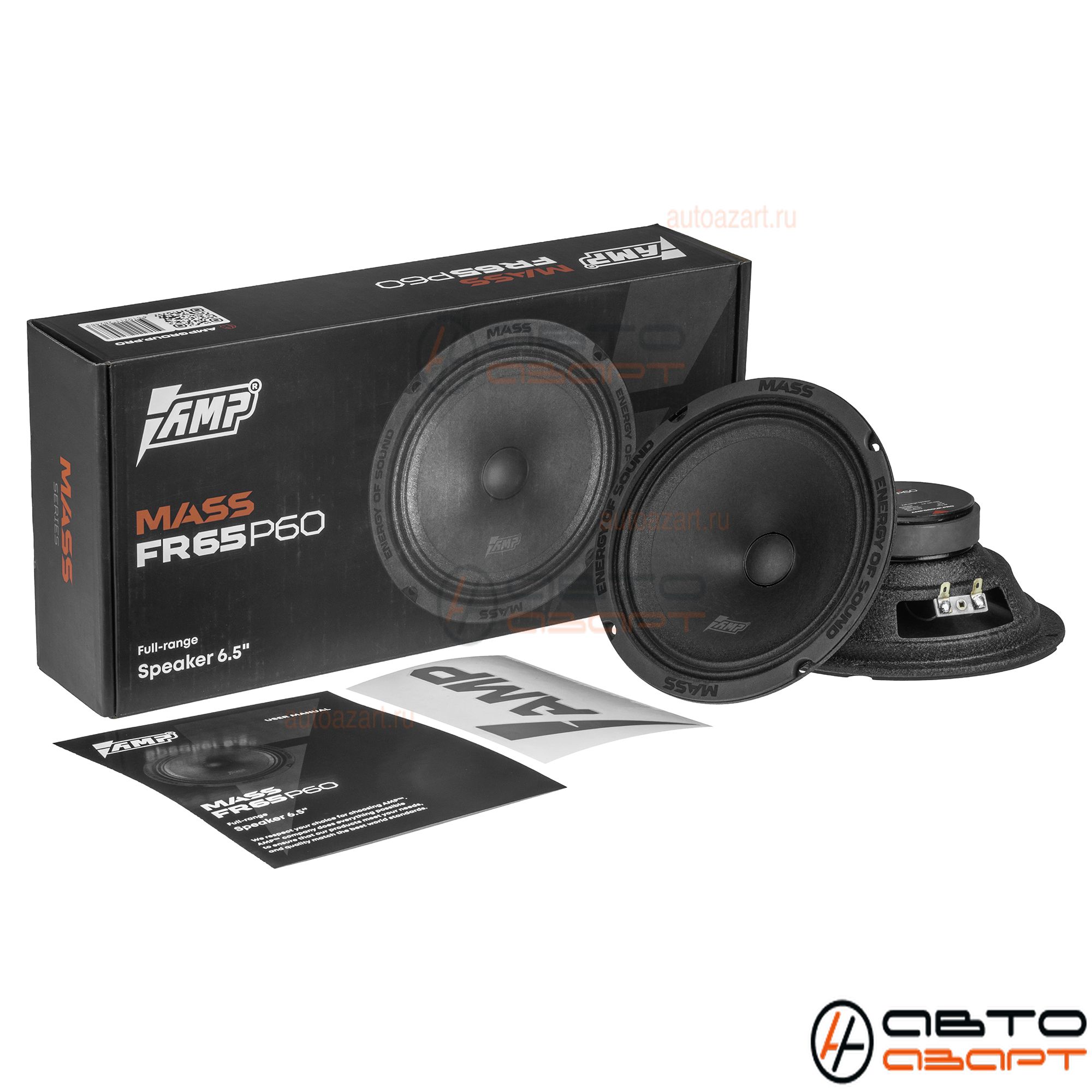 Акустика эстрадная AMP MASS FR65P60 (4ом) широкополосная купить с доставкой, автозвук, pride, amp, ural, bulava, armada, headshot, focal, morel, ural molot