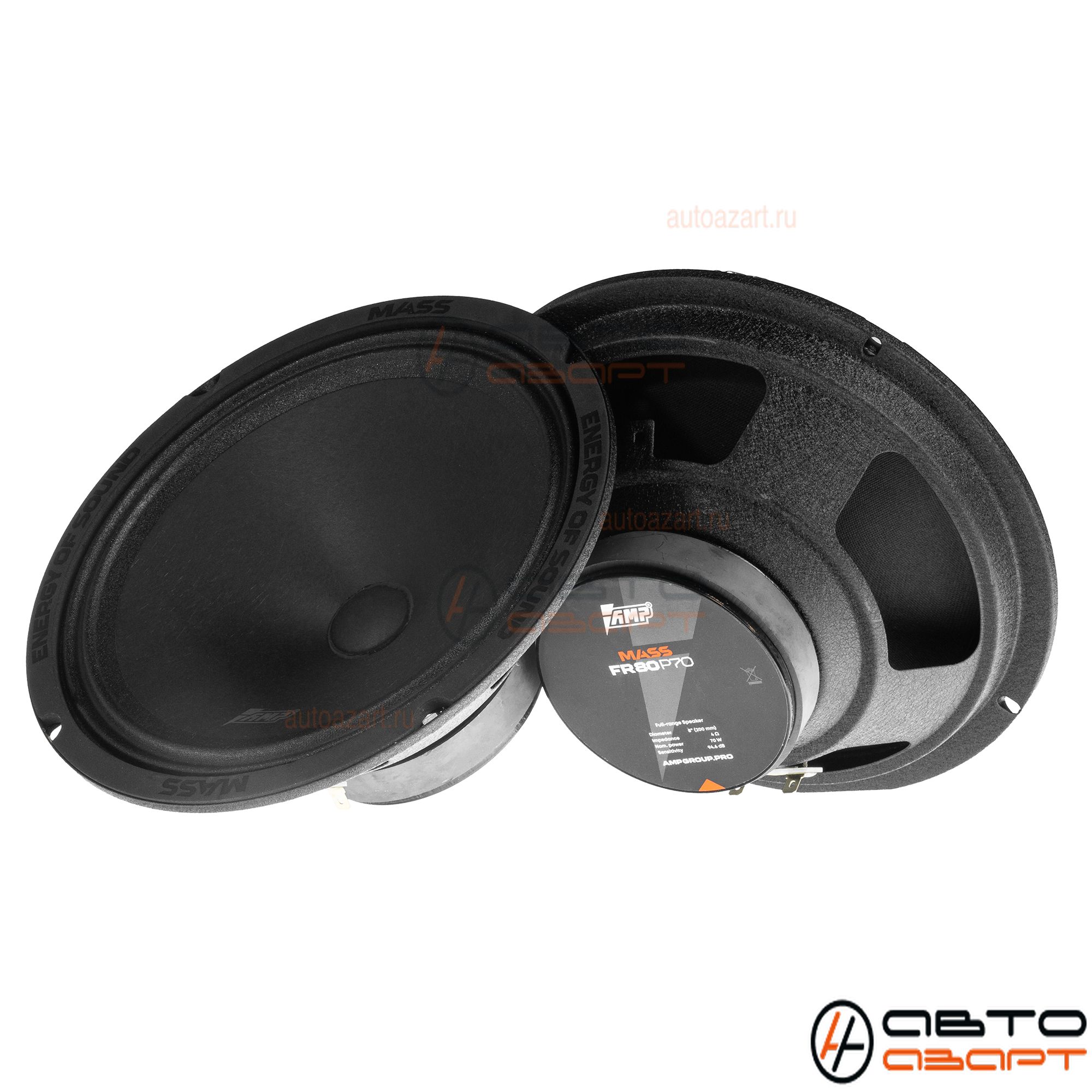 Акустика эстрадная AMP MASS FR80P70 (4ом) широкополосная купить с доставкой, автозвук, pride, amp, ural, bulava, armada, headshot, focal, morel, ural molot