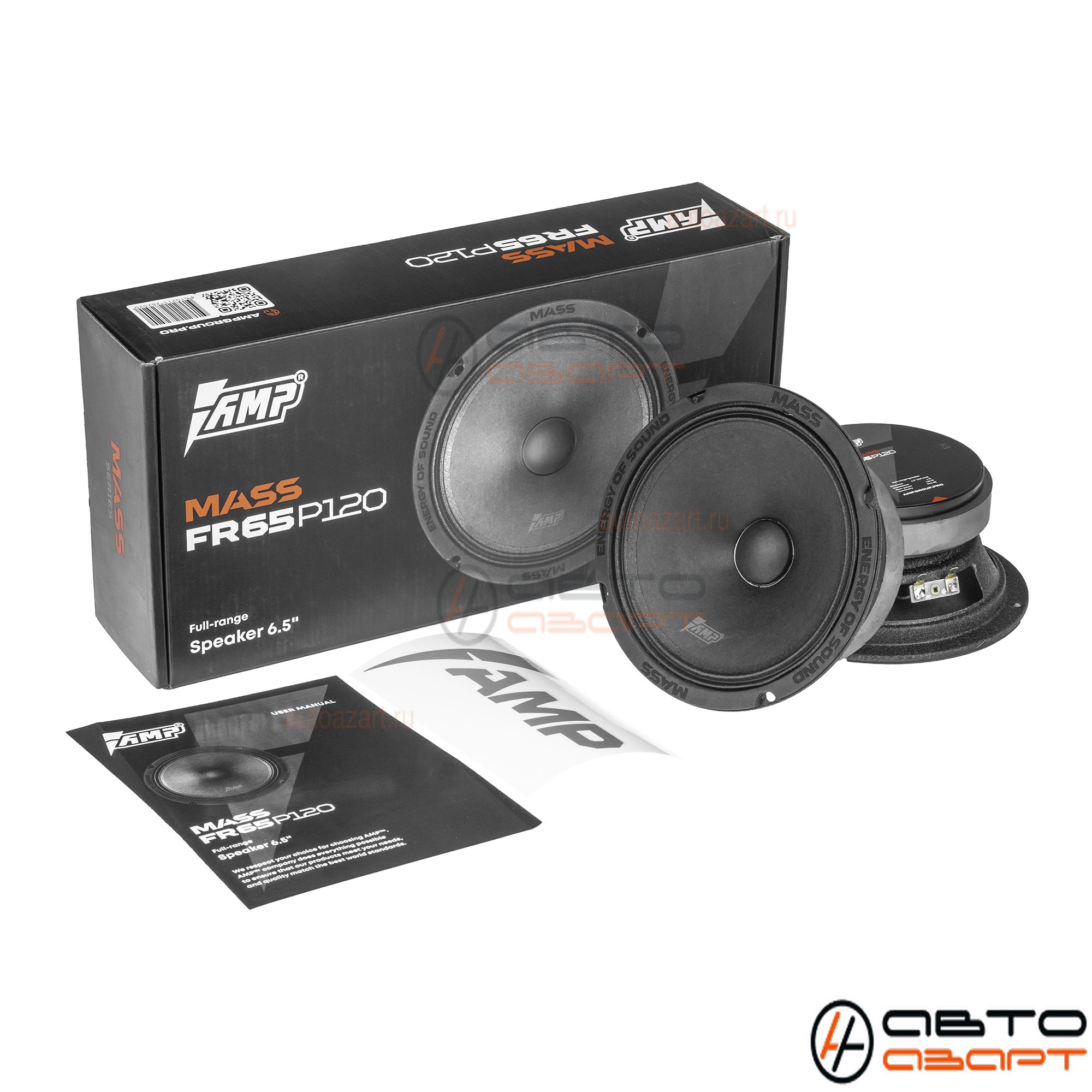 Акустика эстрадная AMP MASS FR65P120 (4ом) широкополосная купить с доставкой, автозвук, pride, amp, ural, bulava, armada, headshot, focal, morel, ural molot