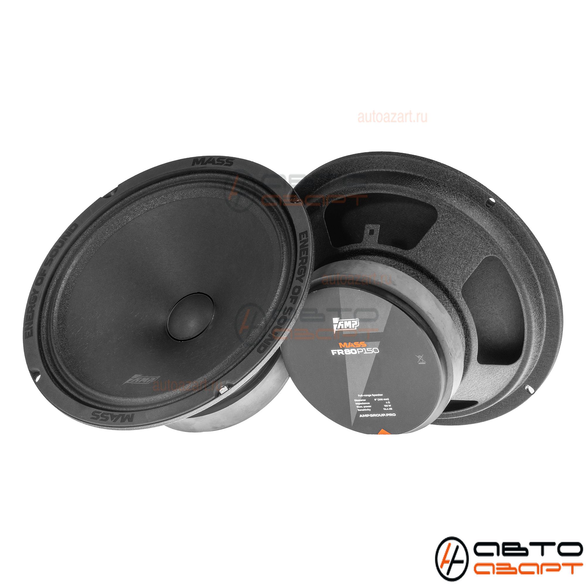 Акустика эстрадная AMP MASS FR80P150 (4ом) широкополосная купить с доставкой, автозвук, pride, amp, ural, bulava, armada, headshot, focal, morel, ural molot