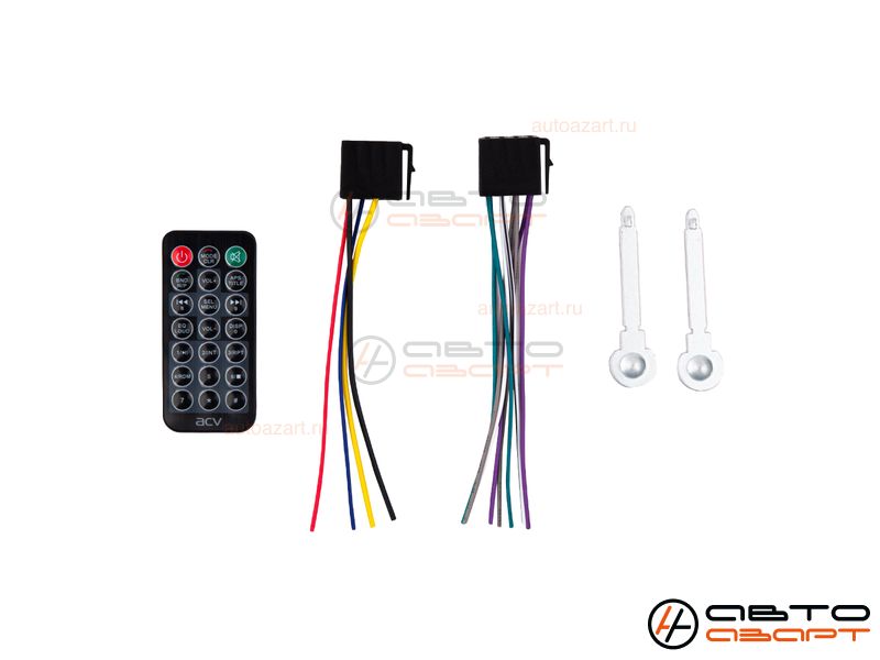 Ресивер-USB ACV AVS-601UBM (1din/мультицвет/BT/2 USB/AUX/SD/FM/3RCA/SUB/5 зон подсветки/4*50) купить с доставкой, автозвук, pride, amp, ural, bulava, armada, headshot, focal, morel, ural molot