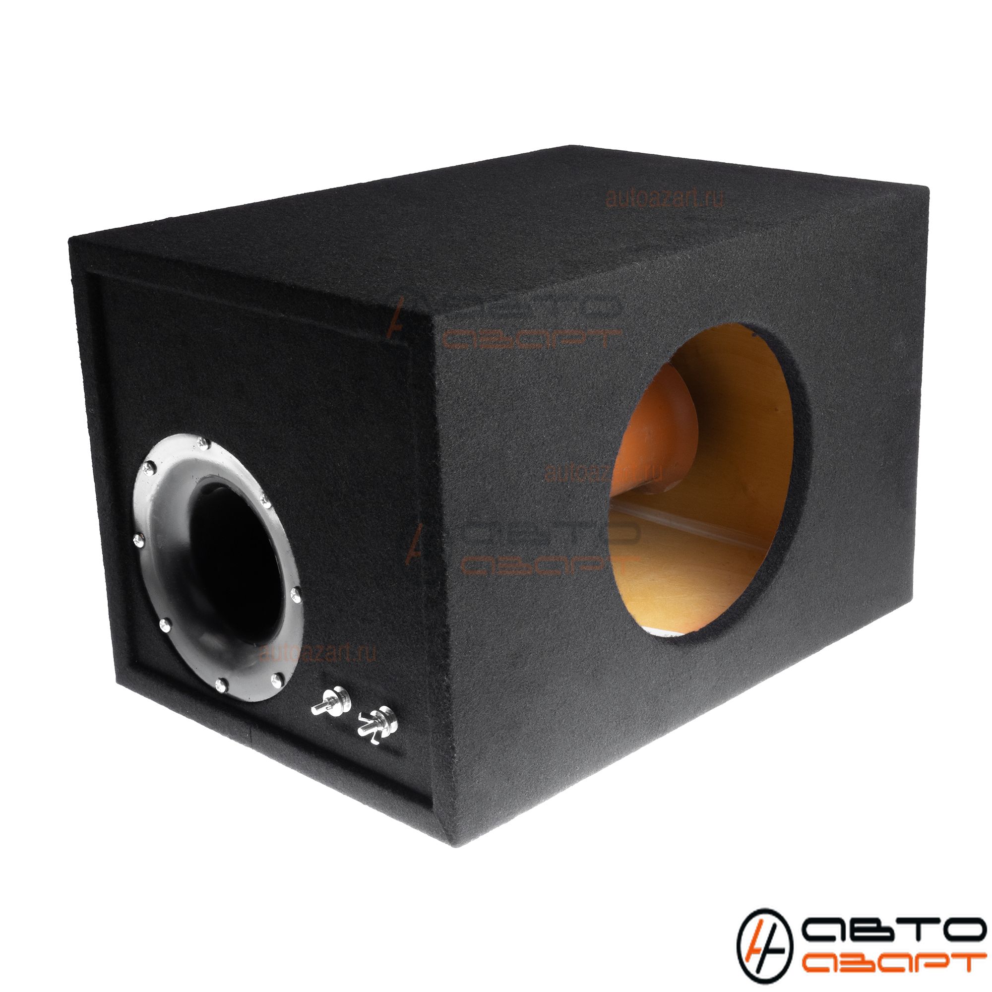 Корпус для сабвуфера AMP 10" | ТРУБА-110 С БОКУ ЧЕРНАЯ | 45л | B10-1.F18-1.C-BK.V.T-BK купить с доставкой, автозвук, pride, amp, ural, bulava, armada, headshot, focal, morel, ural molot