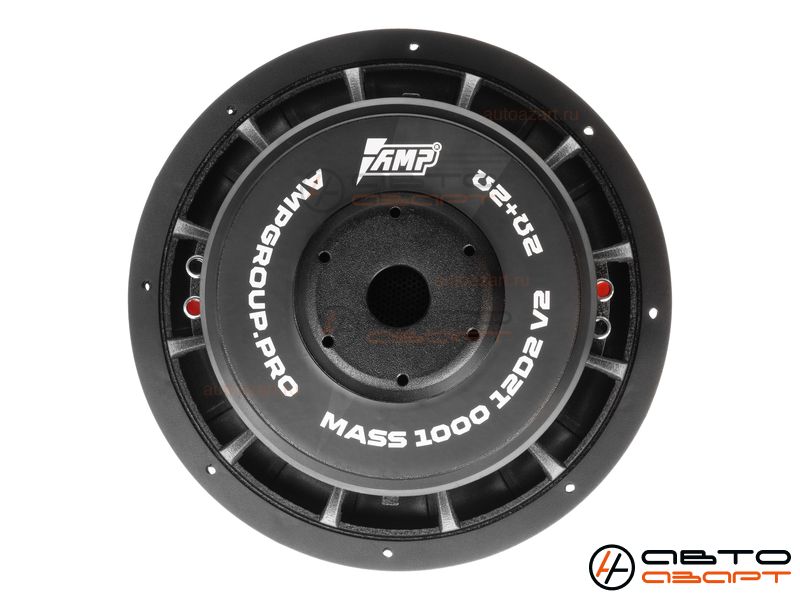 Сабвуферный динамик AMP MASS 1000 12D2 V.2 (2+2 Ом, rms1000) купить с доставкой, автозвук, pride, amp, ural, bulava, armada, headshot, focal, morel, ural molot