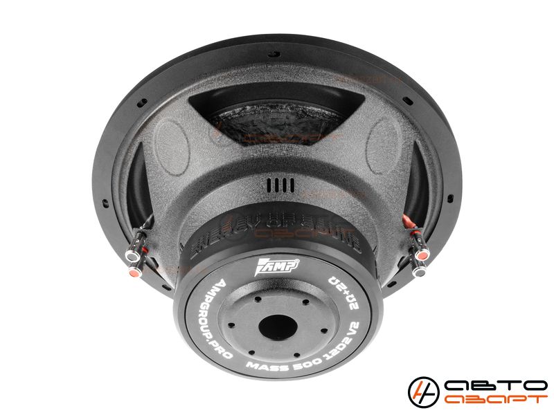 Сабвуферный динамик AMP MASS 500 12D2 V.2 (2+2 Ом, rms500) купить с доставкой, автозвук, pride, amp, ural, bulava, armada, headshot, focal, morel, ural molot