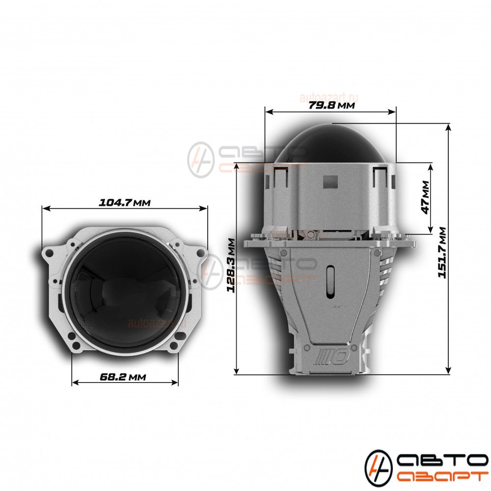 Модули светодиодные, Optima Premium Bi-LED Lens, Expression Drive 3.0", 5000К, 12V, (компл) купить с доставкой, автозвук, pride, amp, ural, bulava, armada, headshot, focal, morel, ural molot