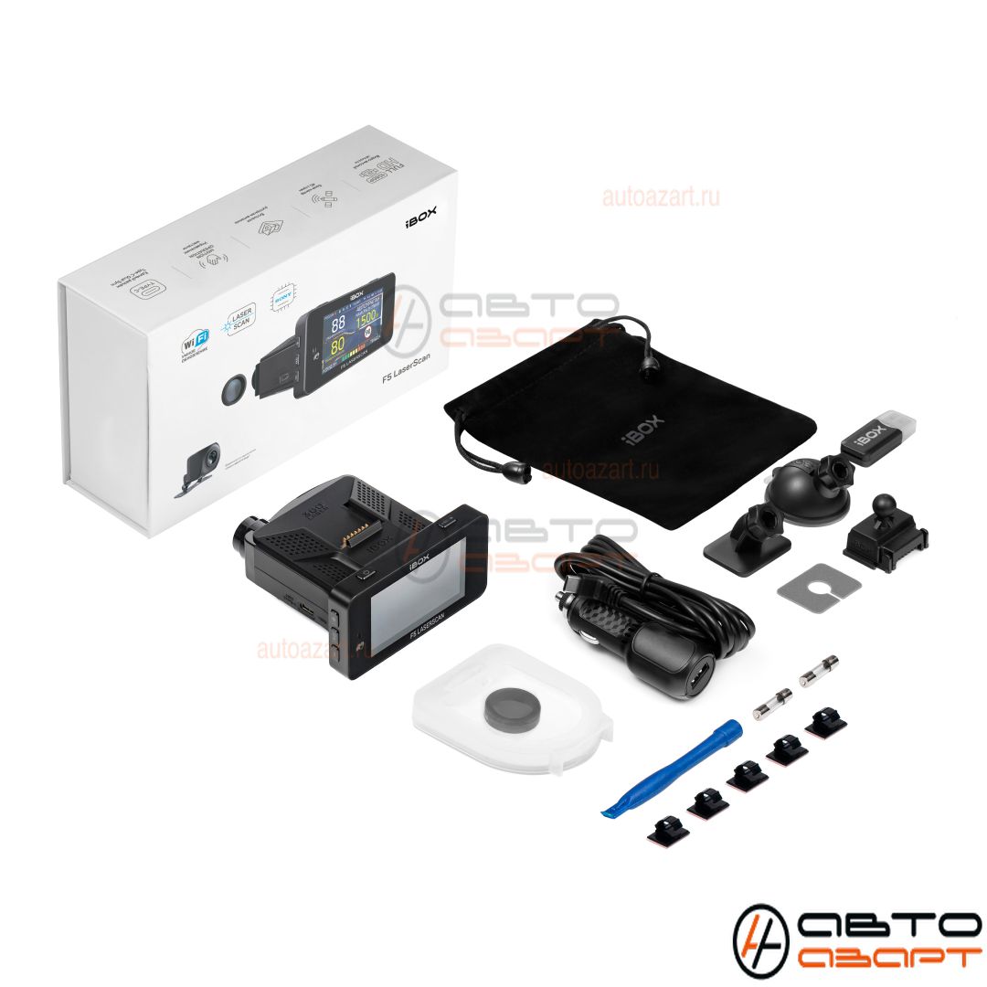 Комбо-устройство iBOX F5 LaserScan WiFi Signature Dual купить с доставкой, автозвук, pride, amp, ural, bulava, armada, headshot, focal, morel, ural molot