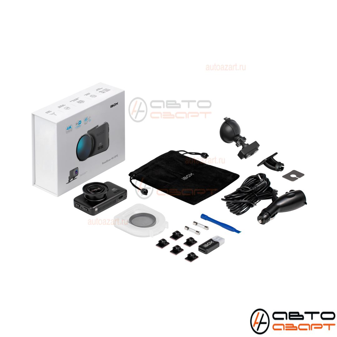 Видеорегистратор iBOX RoadScan 4K WiFi GPS Dual купить с доставкой, автозвук, pride, amp, ural, bulava, armada, headshot, focal, morel, ural molot