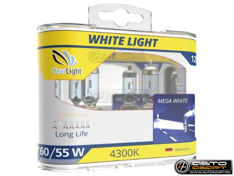 Галогеновые лампы Clearlight H1 12V 55w WhiteLight  2шт купить с доставкой, автозвук, pride, amp, ural, bulava, armada, headshot, focal, morel, ural molot